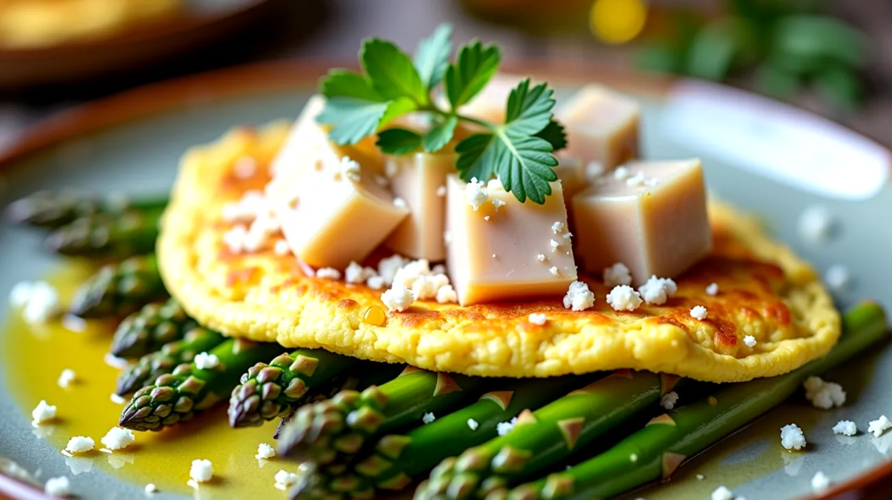 frittata soffice asparagi croccanti baccalà"